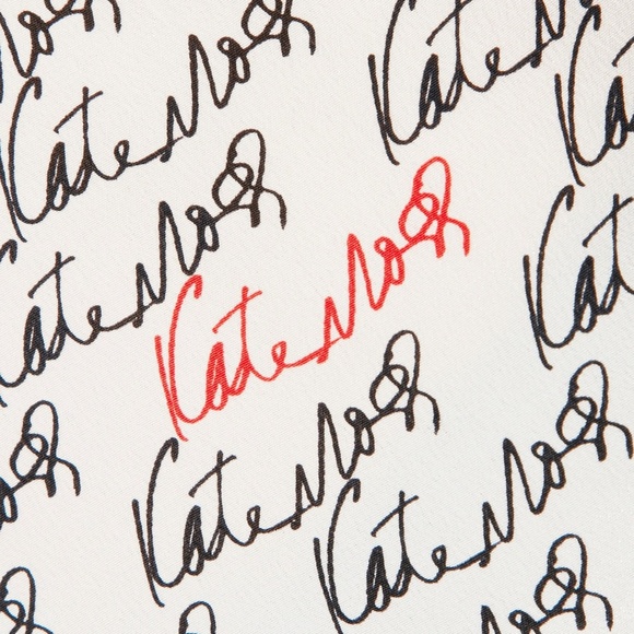 NEW EQUIPMENT Kate Moss Silk Script Shirt-Medium – Iconic Print, Work to Weekend - Picture 5 of 8